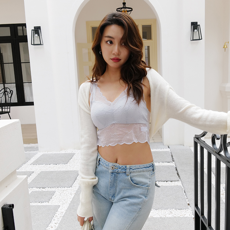 风恋蕾丝背心-短款