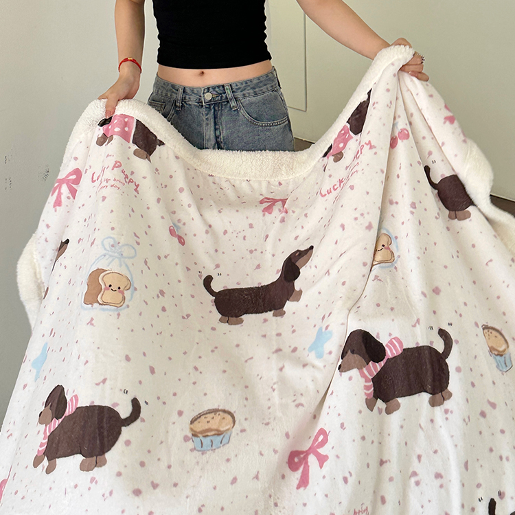 暖呼呼毛毯中号